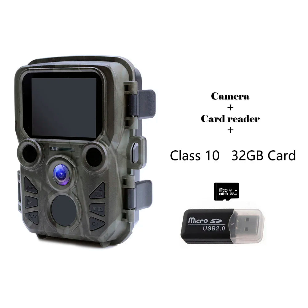 Mini Trail Game Camera Night Vision 1080P 12MP Waterproof Hunting Camera Outdoor Wild photo traps with IR LEDS Range Up To 65ft